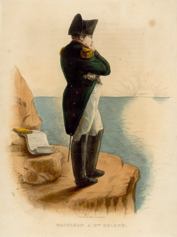 Napoleão Bonaparte (gravura colorida) de French School