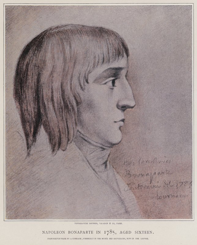Napoleão Bonaparte em 1785 de French School