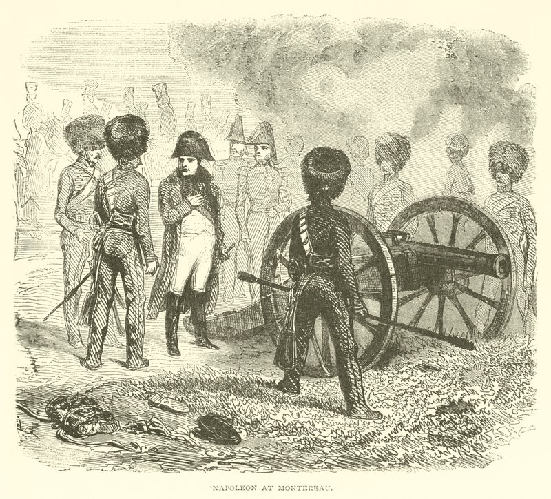 Napoleão em Montereau (gravura) de French School