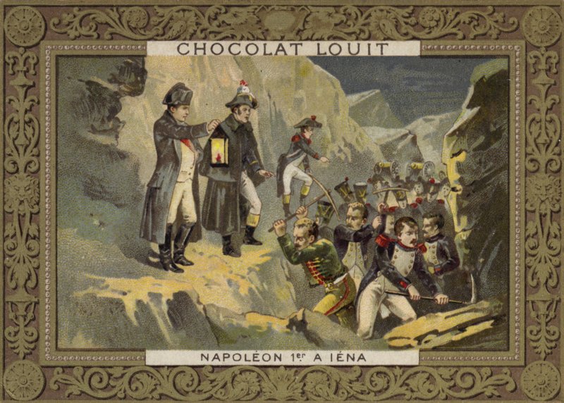 Napoleão na Batalha de Jena, 1806 de French School