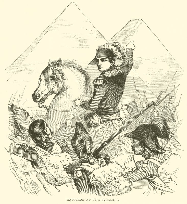 Napoleão nas Pirâmides (gravura) de French School