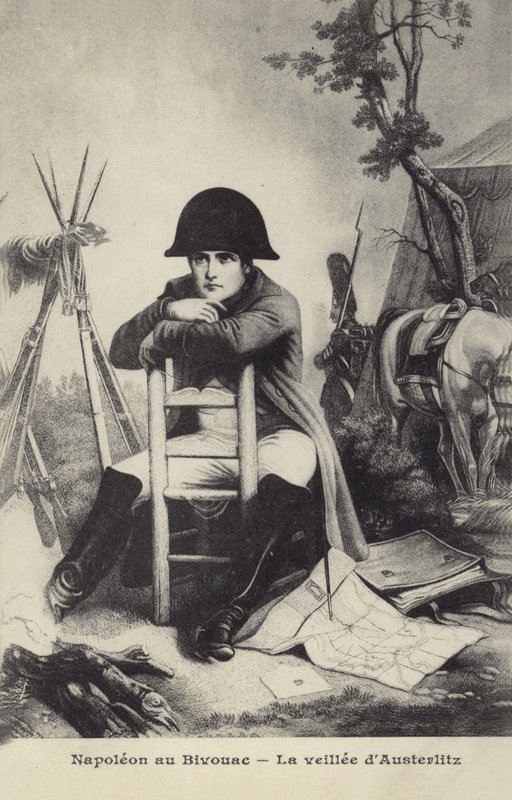 Napoleão no Bivouac de French School