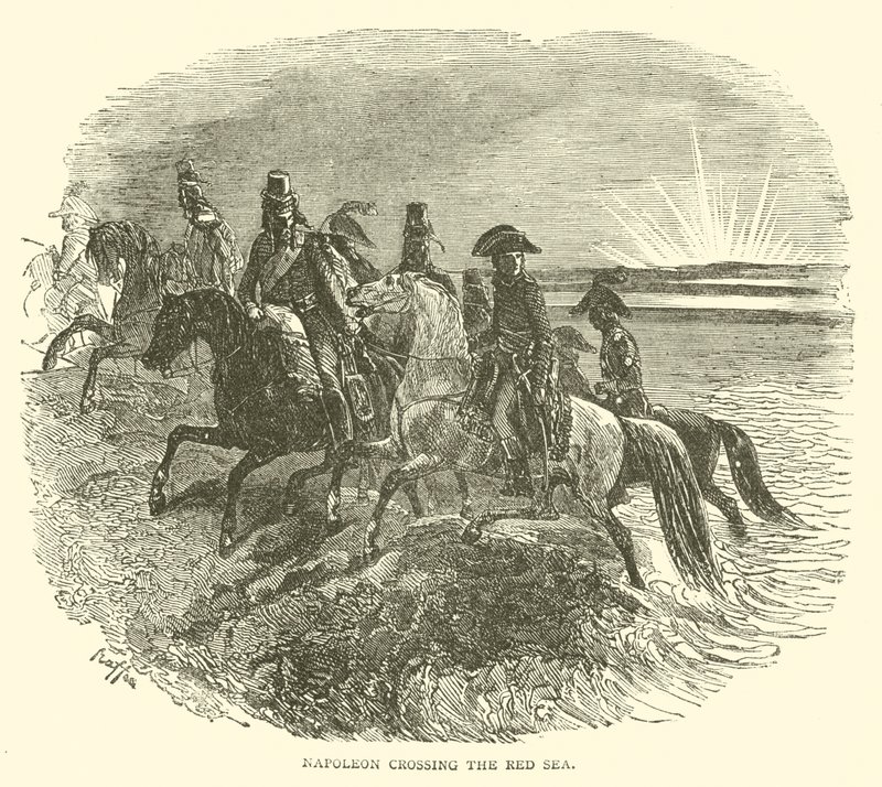 Napoleão atravessando o Mar Vermelho (gravura) de French School