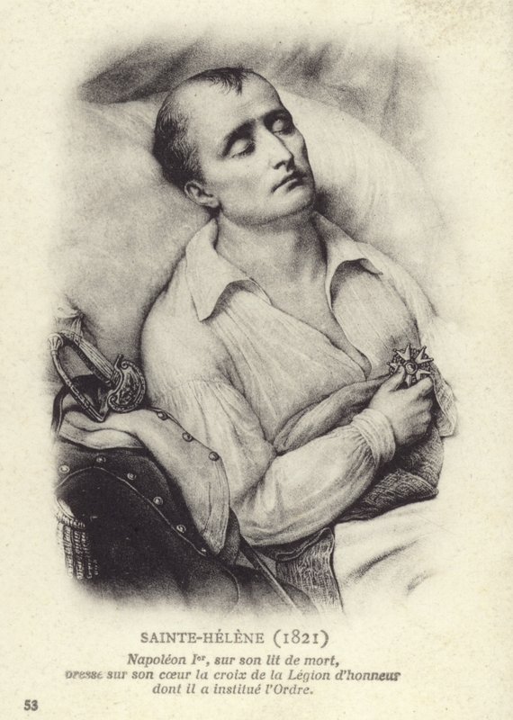 Napoleão em seu leito de morte de French School