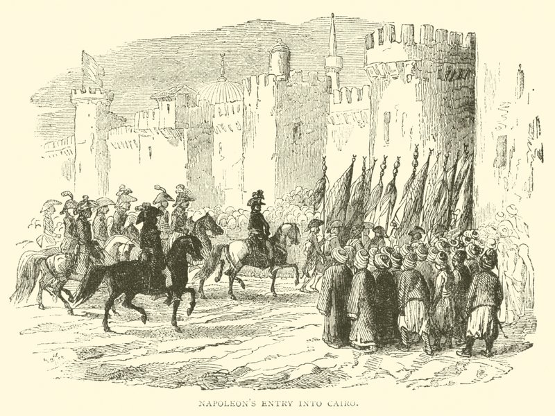 Entrada de Napoleão no Cairo (gravura) de French School