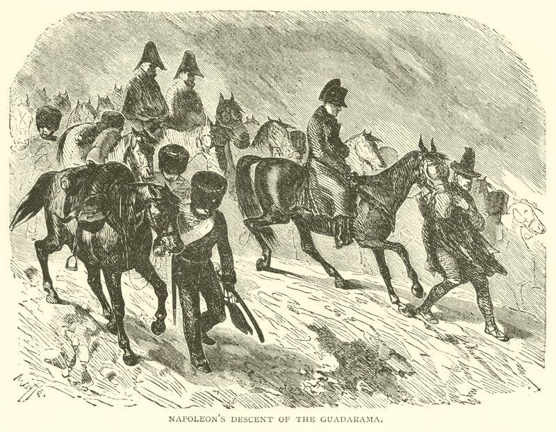 Descendência de Napoleão de Guadarama (gravura) de French School