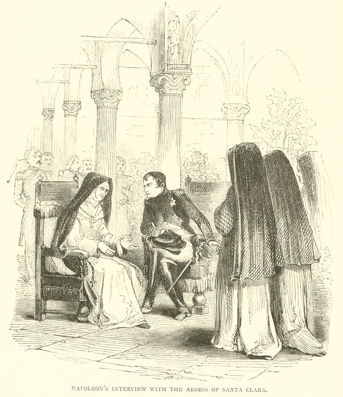 Entrevista de Napoleão com a Abadessa de Santa Clara (gravura) de French School