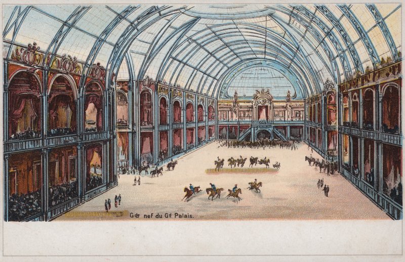 Nave do Grand Palais, Exposição Universelle, Paris de French School
