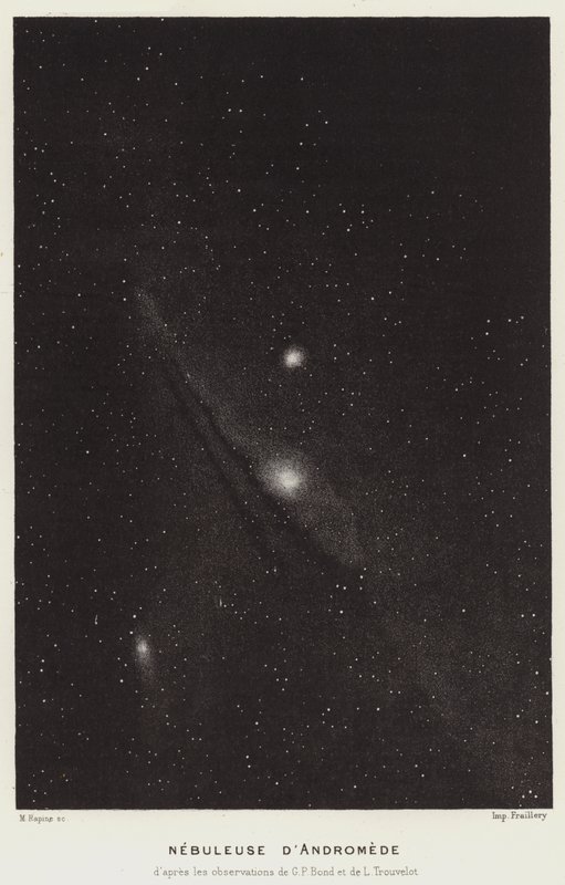 Nebulosa de Andrómeda (Litho) de French School