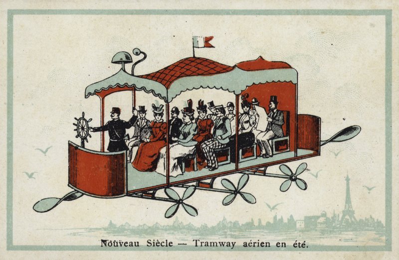 Século novo - teleférico no verão de French School