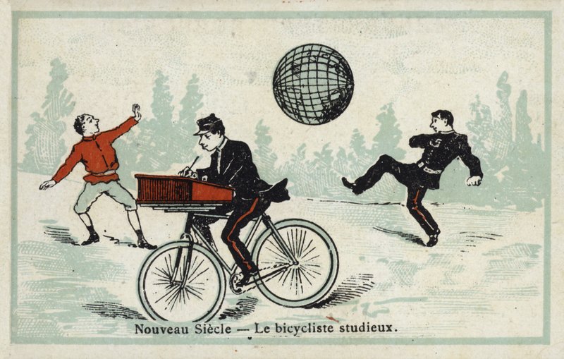 Novo século - o ciclista estudioso de French School