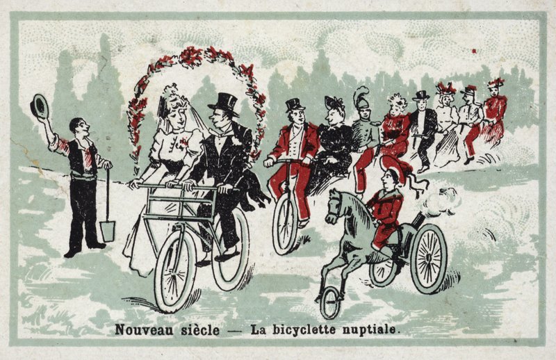 Novo século - a bicicleta de casamento de French School