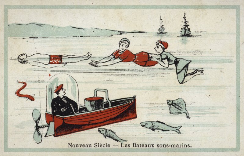 Novo século - barcos submarinos de French School
