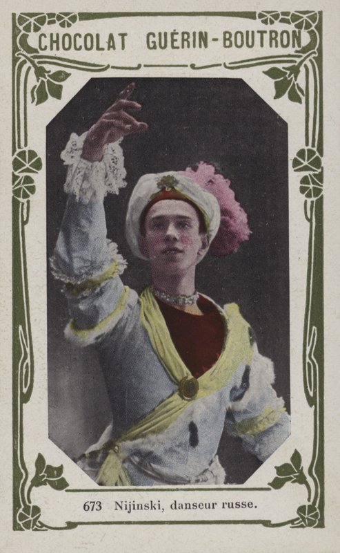Nijinsky, dançarina russa (foto colorida) de French School