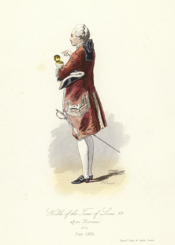Nobre da época de Luís XVI da França de French School