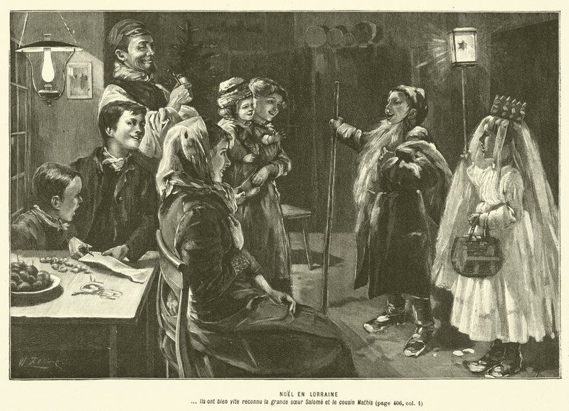 Noel En Lorraine (gravura) de French School