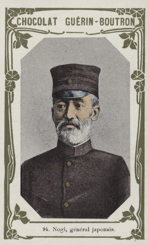 Nogi, general japonês (foto colorida) de French School