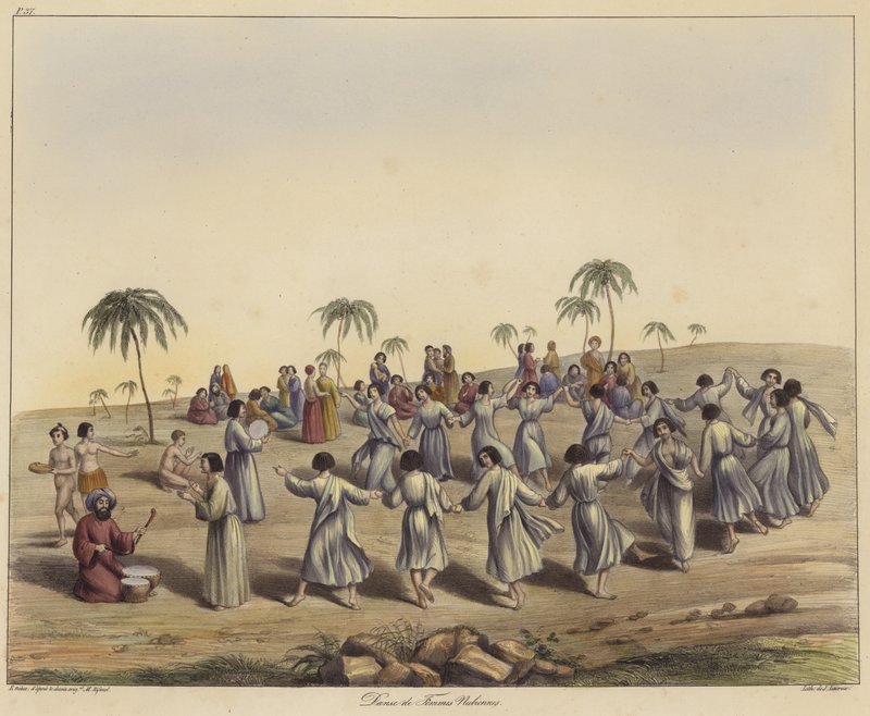 Nubian mulheres dançando de French School