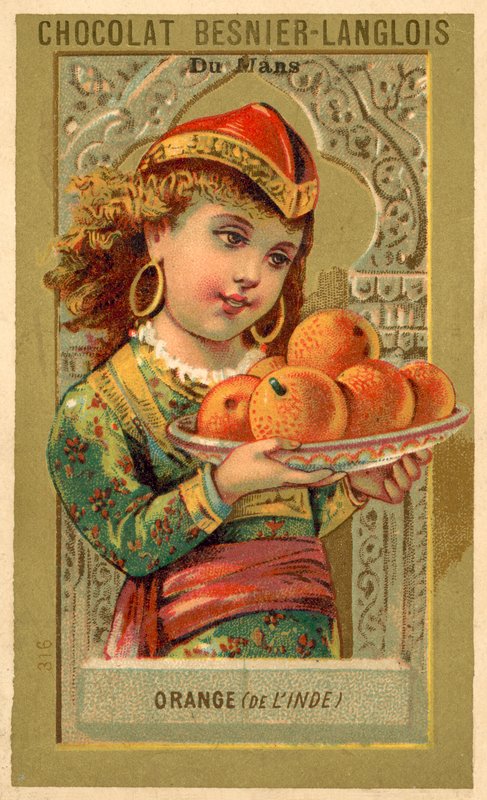 Laranjas da Índia (chromolitho) de French School