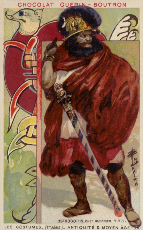 Chefe guerreiro ostrogodo de French School