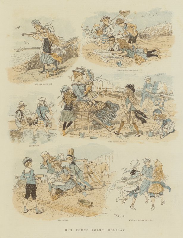 As férias dos nossos jovens (cromolitografia) de French School