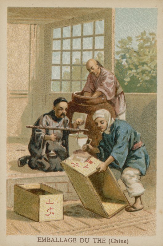 Embalagem de chá (China) de French School