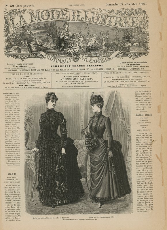 Página da La Mode Illustree de French School