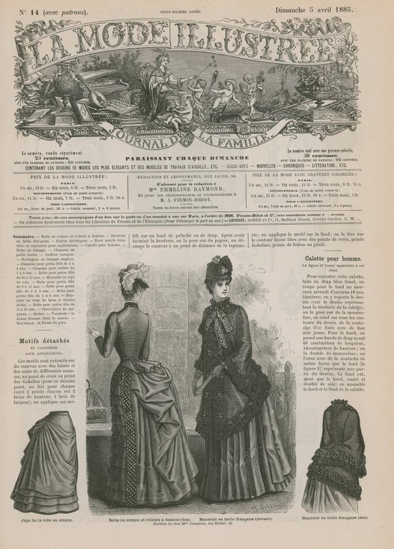 Página da La Mode Illustree de French School