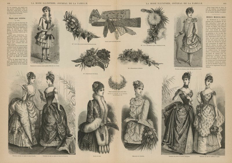 Página da La Mode Illustree de French School