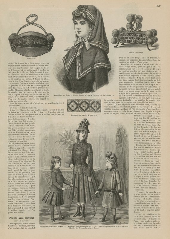 Página de La Mode Illustree, 1885 de French School