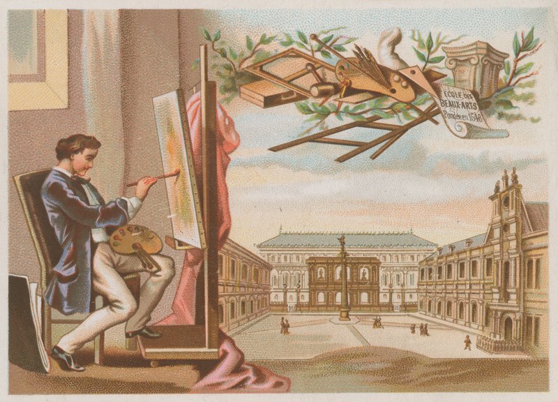 Pintor e a École des Beaux Arts, Paris de French School