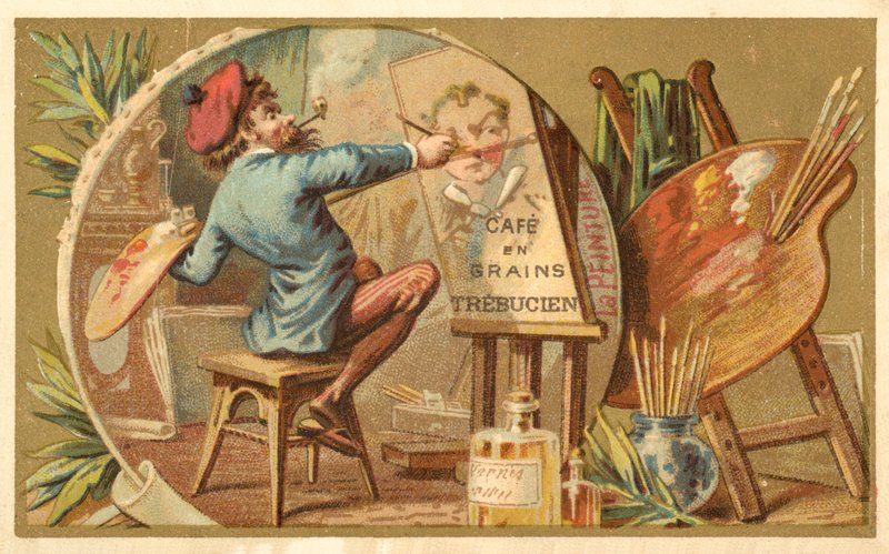 Pintura (chromolitho) de French School