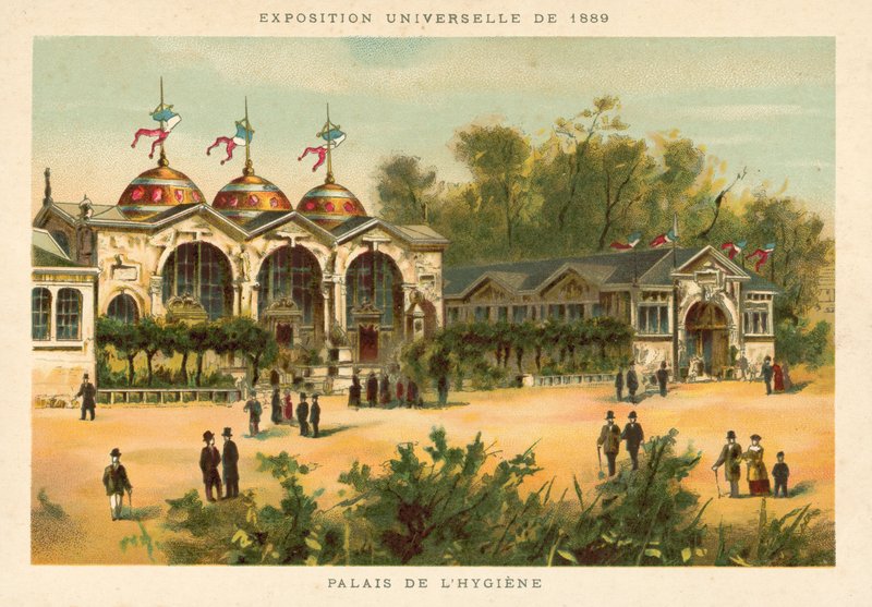 Palácio da higiene, exposição mundial 1889, Paris de French School