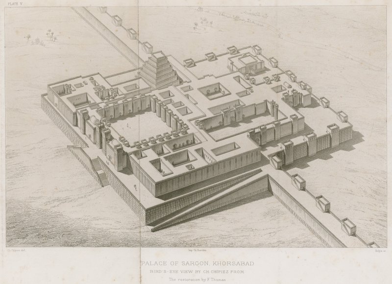 Palácio de Sargão Khorsabad de French School
