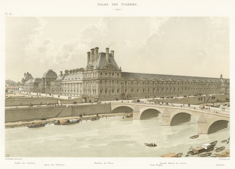 Palácio das Tulherias, 1690 de French School