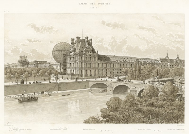 Palácio das Tulherias, 1879 de French School