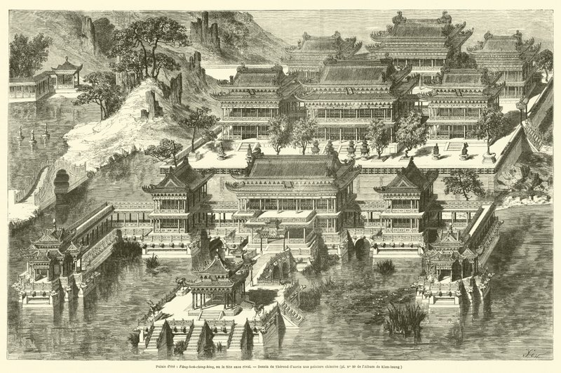 Palácio de Verão, Fang-hou-ching-king, ou o Site sem rival (gravura) de French School