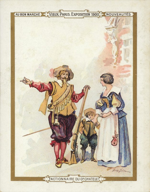 Exposição de Paris 1900, Cavalier mostrando o caminho de French School