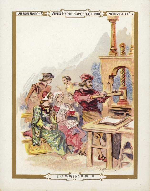 Exposição de Paris 1900, a impressora de French School