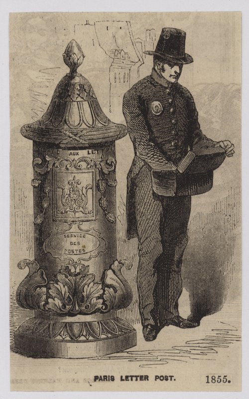 Carta de Paris, 1855 de French School