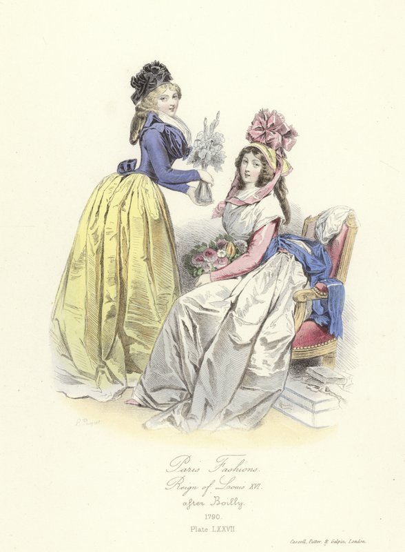 Modas de Paris, reinado de Luís XIV de French School