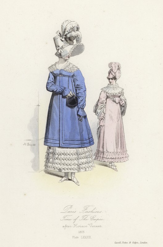 Modas de Paris, época do Império de French School