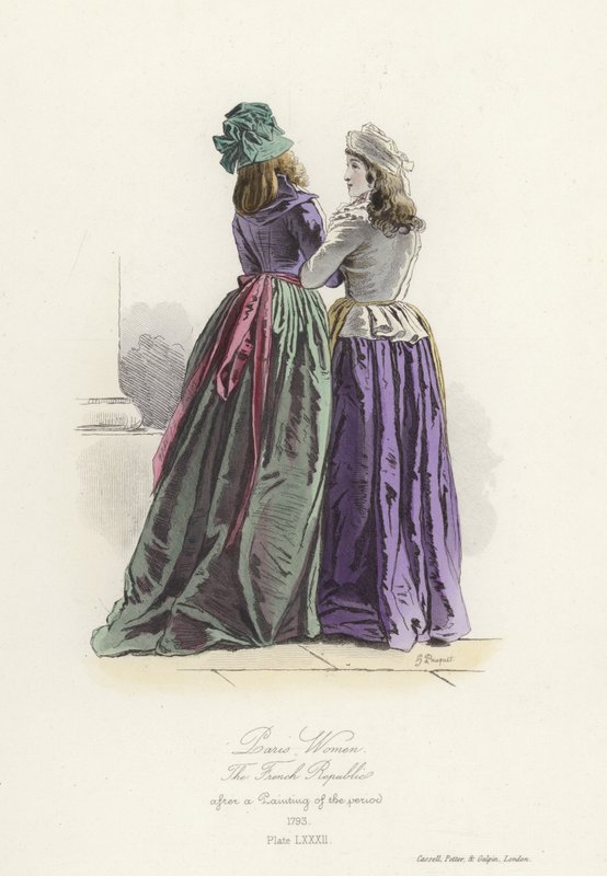 Mulheres parisienses, época da Revolução Francesa de French School