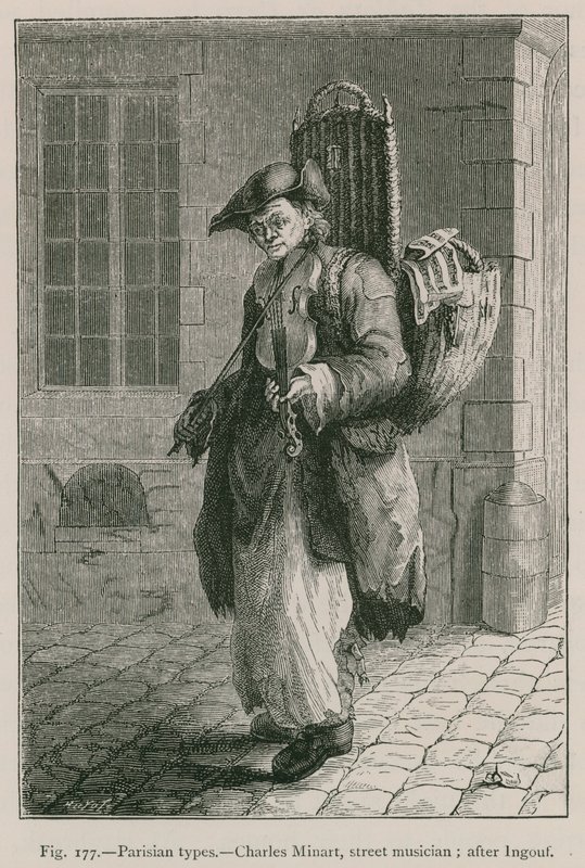 Tipos parisienses, Charles Minart, músico de rua; depois de Ingouf de French School