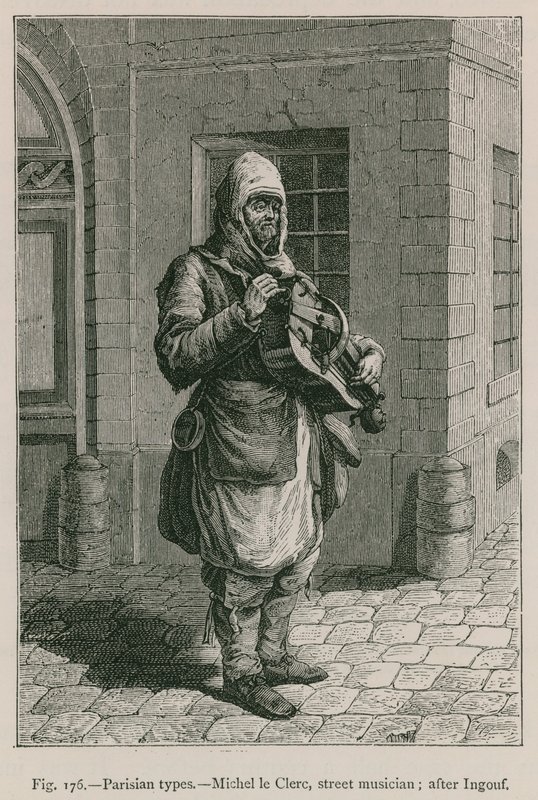 Tipos parisienses, Michel le Clerc, músico de rua; depois de Ingouf de French School