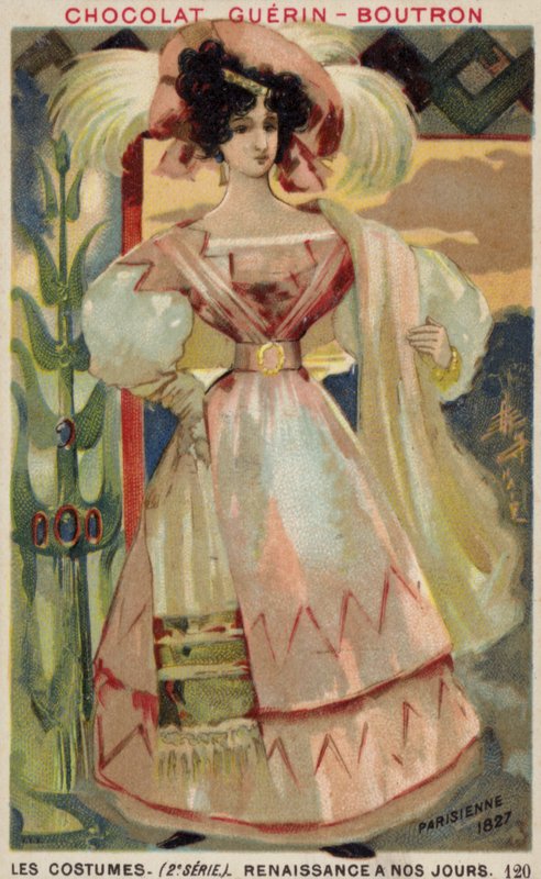 Moda parisiense, 1827 de French School