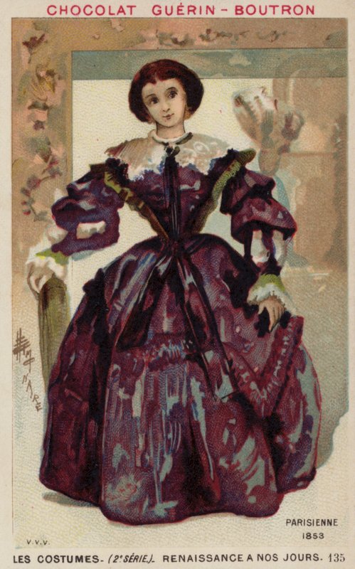Moda parisiense, 1853 de French School