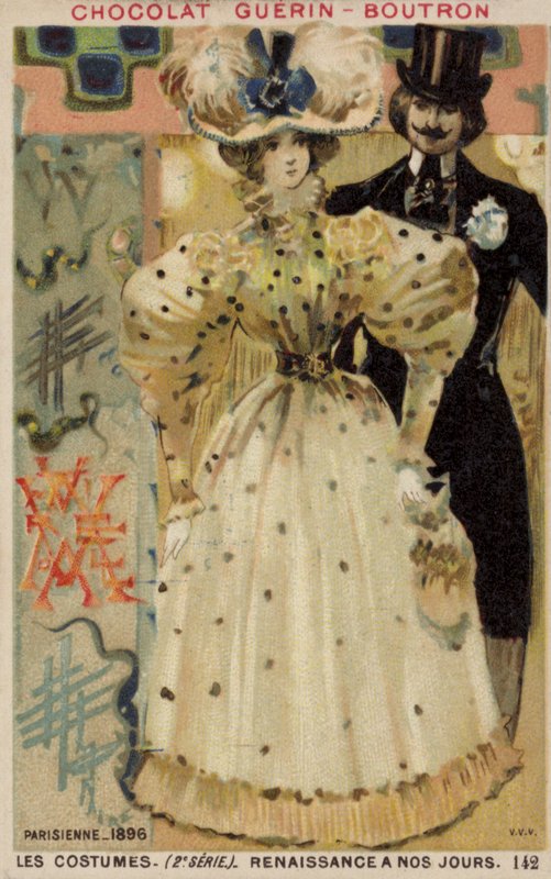 Modas parisienses, 1896 de French School