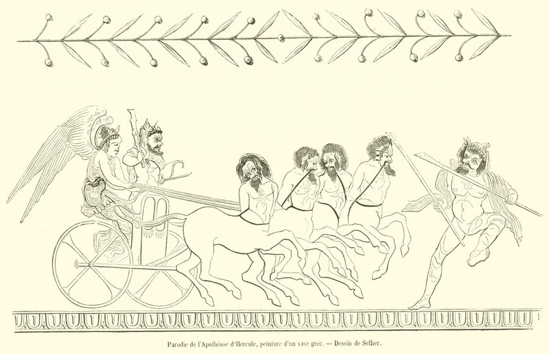 Paródia da Apoteose de Hércules (gravura) de French School