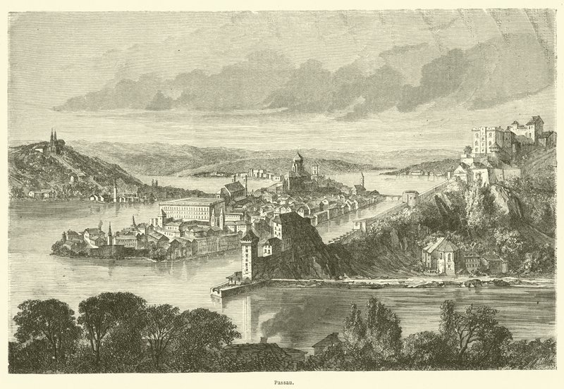 Passau (gravura) de French School